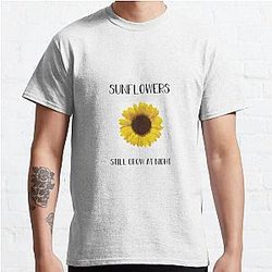 Rex Orange County T-Shirts - Sunflowers Still Grow at Night // Rex Orange County Classic T-Shirt RB2307