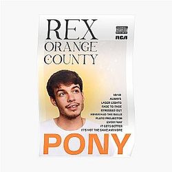 Rex Orange County Posters - Rex Orange County Pony Retro Inspired Aesthetic Poster Print Poster RB2307
