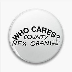 Rex Orange County Pins - Rex Orange County Merch Who Cares Pin RB2307