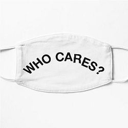 Rex Orange County Face Masks - Rex Orange County Merch Who Cares Flat Mask RB2307