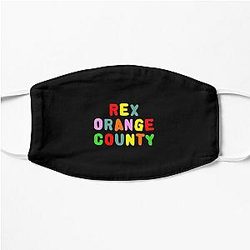 Rex Orange County Face Masks - Rex Orange County Logo Flat Mask RB2307