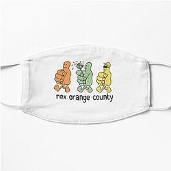 Rex Orange County Face Masks - Sunflower Rex Orange County Tour  Flat Mask RB2307