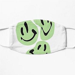 Rex Orange County Face Masks - Rex Orange County Who Cares -Pony -green Flat Mask RB2307