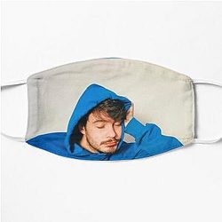 Rex Orange County Face Masks - Rex Orange  blue Who Cares Flat Mask RB2307