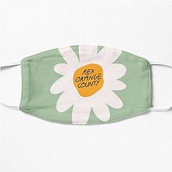 Rex Orange County Face Masks - Rex Orange County Who Cares  FLOWER Flat Mask RB2307