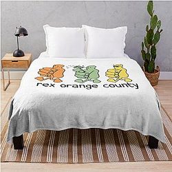 Rex Orange County Blanket - Sunflower Rex Orange County Tour  Throw Blanket RB2307