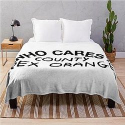 Rex Orange County Blanket - Rex Orange County Merch Who Cares Throw Blanket RB2307