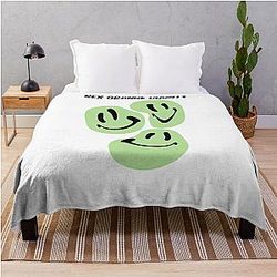Rex Orange County Blanket - Rex Orange County Who Cares -Pony -green Throw Blanket RB2307
