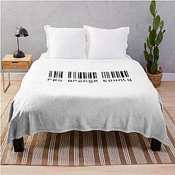 Rex Orange County Blanket - Rex Orange County Who Cares QR Throw Blanket RB2307