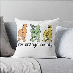 Rex Orange County Pillows - Sunflower Rex Orange County Tour  Throw Pillow RB2307