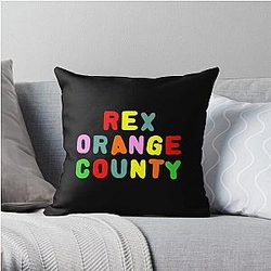 Rex Orange County Pillows - Rex Orange County Logo Throw Pillow RB2307