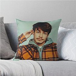 Rex Orange County Pillows - Rex Orange County grey Throw Pillow RB2307