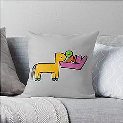 Rex Orange County Pillows - Pony Rex Orange County Throw Pillow RB2307