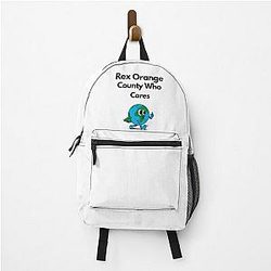 Rex Orange County Backpacks - Rex Orange County Who Cares Classic T-shirt, Men &amp; Women T-shirt Backpack RB2307