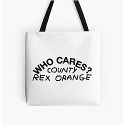 Rex Orange County Bags - Rex Orange County Merch Who Cares All Over Print Tote Bag RB2307
