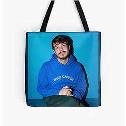 Rex Orange County Bags - Rex Orange County blue Who Cares All Over Print Tote Bag RB2307