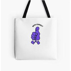 Rex Orange County Bags - Rex Orange County Who Cares purple All Over Print Tote Bag RB2307