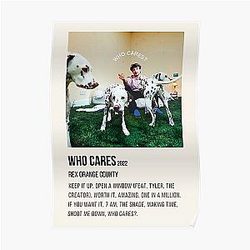 Rex Orange County Posters - Rex Orange County Who Cares? album poster Poster RB2307