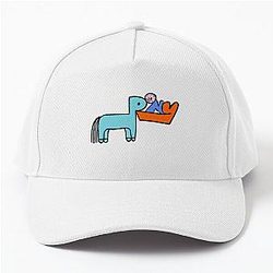 Rex Orange County Hats &amp; Caps - Rex Orange County Who Cares -Pony -blue Baseball Cap RB2307