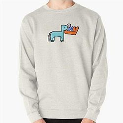 Rex Orange County Sweatshirts - Rex Orange County Who Cares -Pony -blue Pullover Sweatshirt RB2307