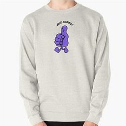 Rex Orange County Sweatshirts - Rex Orange County Who Cares purple Pullover Sweatshirt RB2307