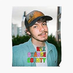 Rex Orange County Posters - Fivered Rex Black County The Pony Poster RB2307