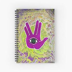 Rezz Eye Purple Spiral Notebook
