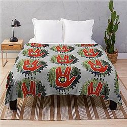Rezz Eye Red Throw Blanket