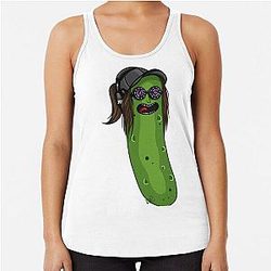 Rezz - Pickle Rick sticker  Racerback Tank Top