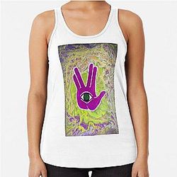 Rezz Eye Purple Racerback Tank Top