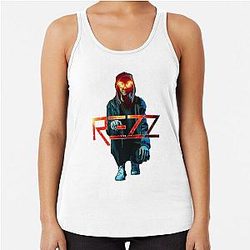 REZZ Sticker Racerback Tank Top