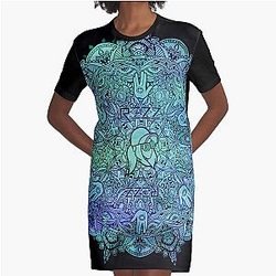 Rezz Mandala Graphic T-Shirt Dress