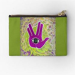 Rezz Eye Purple Zipper Pouch