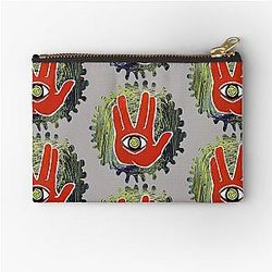 Rezz Eye Red Zipper Pouch