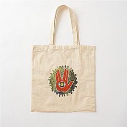 Rezz Eye Red Cotton Tote Bag