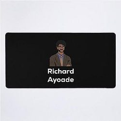 Richard Ayoade White Desk Mat