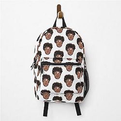 Richard Ayoade Painting a Backpack