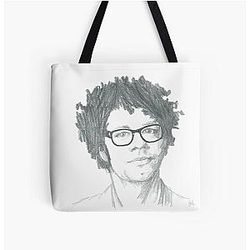 Richard Ayoade Sketch Large Tote Bag
