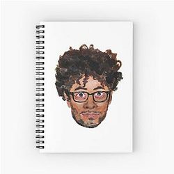 Richard Ayoade Painting Spiral Notebook