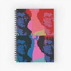 Richard Ayoade Pop Art Spiral Notebook