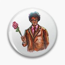 Richard Ayoade Traditional artwork Pin