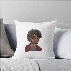 Richard Ayoade Digital Drawing Throw Pillow