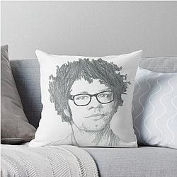 Richard Ayoade Sketch Throw Pillow