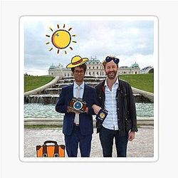 Chris O'Dowd and Richard Ayoade Sticker