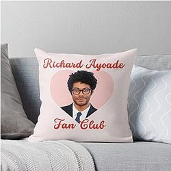 Richard Ayoade Fan Club Throw Pillow