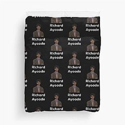 Richard Ayoade white duvet cover