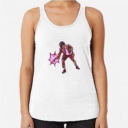 Richard Ayoade Traditional Artwork Racerback Tank Top