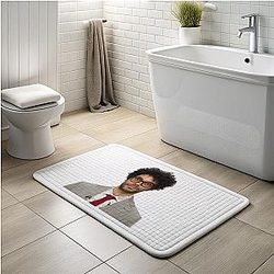 Richard Ayoade - Distinctive Wry Humor Richard Ayoade Bath Mats