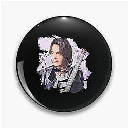 Rick Springfield Purple Music Notes Pin