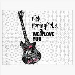 rick springfield sticker Jigsaw Puzzle